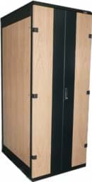 EDV-Rack für den Büreinsatz in Buche-Dekor (Standard) Hoher gedämmter Büro EDV-Schrank