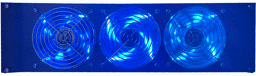 Blaues Licht als optischer Blickfang Blaue LED-Lüfter für eine optische Aufwertung