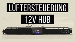 Digitale Temperaturanzeige und individueller Schwellwerteinstellung Zentrale Steuerung von mehreren 12V Lüfter
