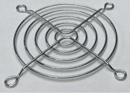 Fingerschutz für 80x80mm Ventilatoren Abdeckgitter für 80er Lüfter aus verchromten Stahl