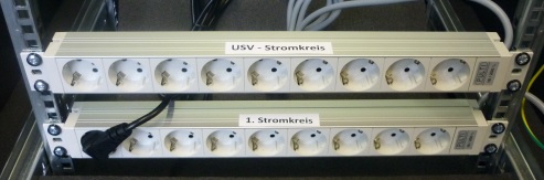 Serverschrank komplett mit Zubehör die Grundausstattung.