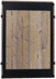 Seitenwand Holzdekor mit Stahlrahmen