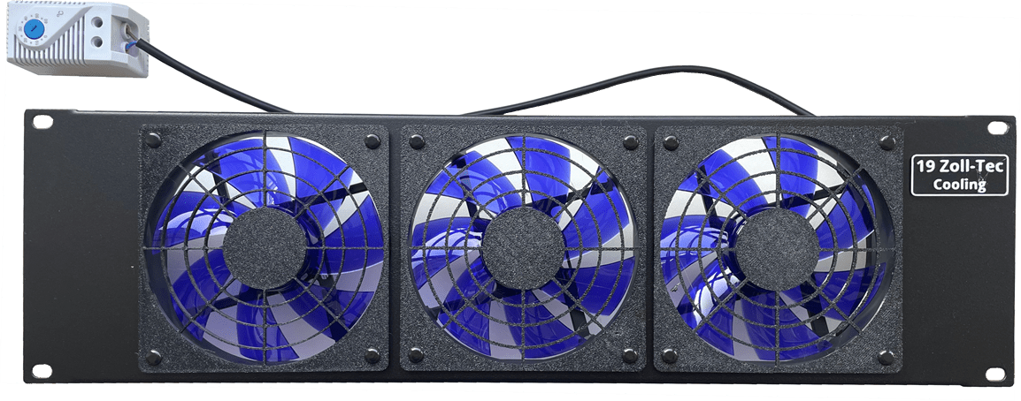 3HE Silent-Lüftereinheit mit Thermostat