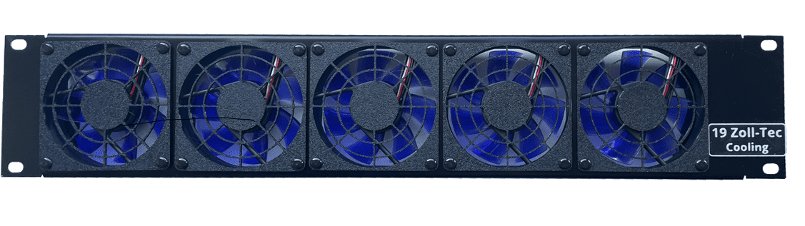 Leise Lüfter in 2HE Platte für den Serverschrank