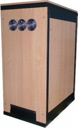 Serverschrank im Büro, Holzdesign, Büroserverschrank 1320mm hoch. 19